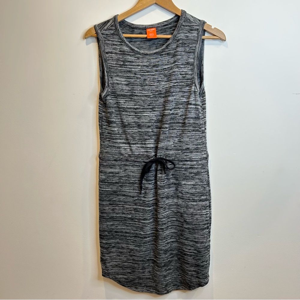 Joe Fresh grey space-dye sleeveless dress with a drawstring waist